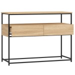 vidaXL Măsuță consolă, stejar sonoma, 100x40x75 cm, lemn prelucrat vidaXL Măsuță consolă, stejar sonoma, 100x40x75 cm, lemn prelucrat