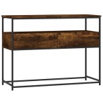 vidaXL Măsuță consolă, stejar fumuriu, 100x40x75 cm, lemn prelucrat vidaXL Măsuță consolă, stejar fumuriu, 100x40x75 cm, lemn prelucrat