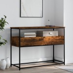 vidaXL Măsuță consolă, stejar fumuriu, 100x40x75 cm, lemn prelucrat vidaXL Măsuță consolă, stejar fumuriu, 100x40x75 cm, lemn prelucrat