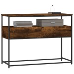 vidaXL Măsuță consolă, stejar fumuriu, 100x40x75 cm, lemn prelucrat vidaXL Măsuță consolă, stejar fumuriu, 100x40x75 cm, lemn prelucrat