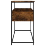 vidaXL Măsuță consolă, stejar fumuriu, 100x40x75 cm, lemn prelucrat vidaXL Măsuță consolă, stejar fumuriu, 100x40x75 cm, lemn prelucrat