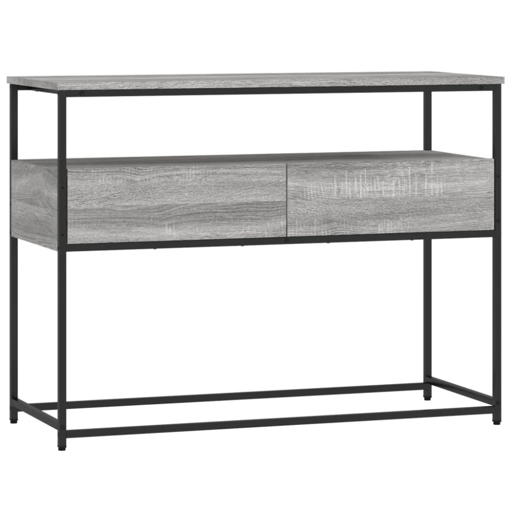 vidaXL Măsuță consolă, gri sonoma, 100x40x75 cm, lemn prelucrat