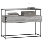 vidaXL Măsuță consolă, gri sonoma, 100x40x75 cm, lemn prelucrat vidaXL Măsuță consolă, gri sonoma, 100x40x75 cm, lemn prelucrat
