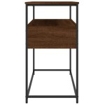 vidaXL Măsuță consolă, stejar maro, 100x40x75 cm, lemn prelucrat vidaXL Măsuță consolă, stejar maro, 100x40x75 cm, lemn prelucrat