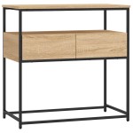 vidaXL Masă consolă, stejar sonoma, 75x40x75 cm, lemn prelucrat vidaXL Masă consolă, stejar sonoma, 75x40x75 cm, lemn prelucrat