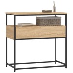 vidaXL Masă consolă, stejar sonoma, 75x40x75 cm, lemn prelucrat vidaXL Masă consolă, stejar sonoma, 75x40x75 cm, lemn prelucrat