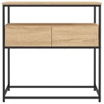 vidaXL Masă consolă, stejar sonoma, 75x40x75 cm, lemn prelucrat vidaXL Masă consolă, stejar sonoma, 75x40x75 cm, lemn prelucrat