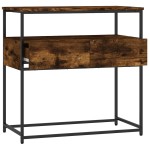 vidaXL Măsuță consolă, stejar fumuriu, 75x40x75 cm, lemn prelucrat vidaXL Măsuță consolă, stejar fumuriu, 75x40x75 cm, lemn prelucrat