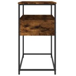 vidaXL Măsuță consolă, stejar fumuriu, 75x40x75 cm, lemn prelucrat vidaXL Măsuță consolă, stejar fumuriu, 75x40x75 cm, lemn prelucrat