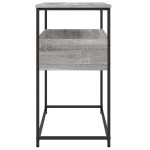 vidaXL Măsuță consolă, gri sonoma, 75x40x75 cm, lemn prelucrat