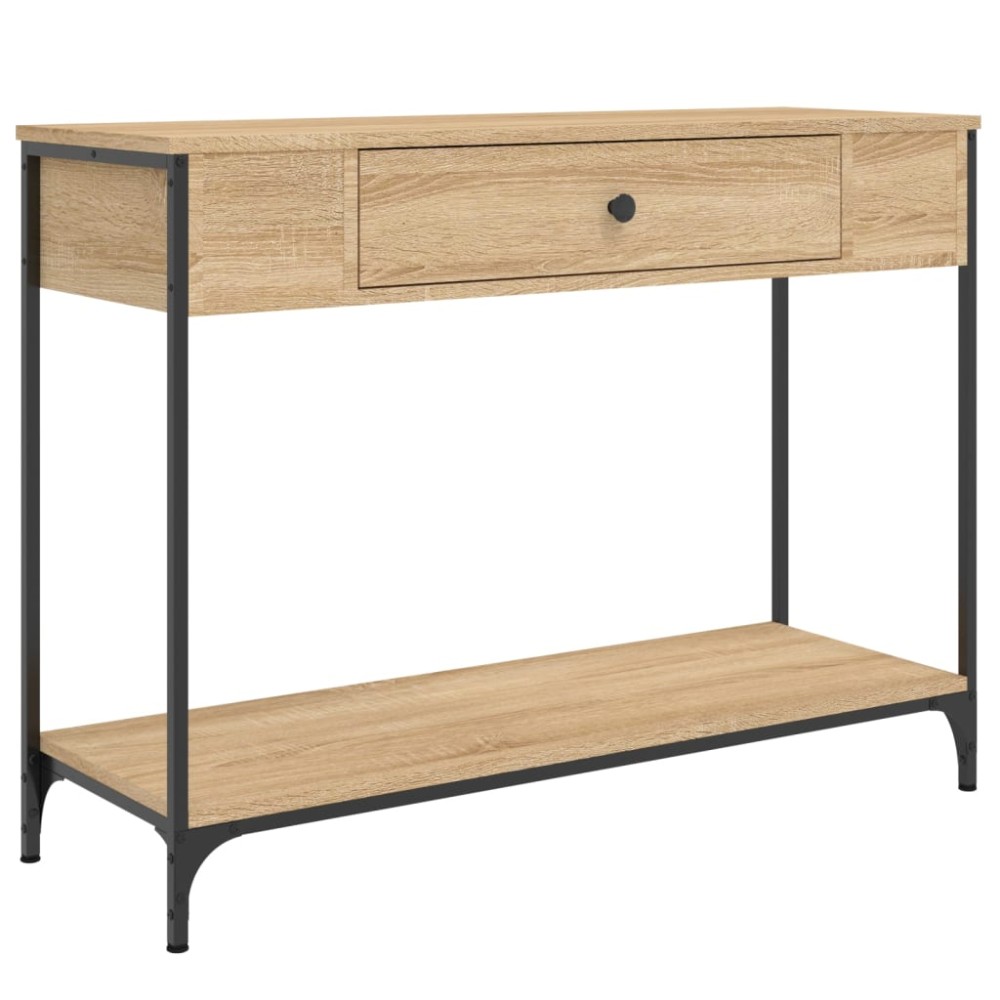 vidaXL Măsuță consolă, stejar sonoma, 100x34,5x75 cm, lemn prelucrat