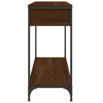 vidaXL Măsuță consolă, stejar maro, 100x34,5x75 cm, lemn prelucrat vidaXL Măsuță consolă, stejar maro, 100x34,5x75 cm, lemn prelucrat
