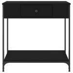 vidaXL Masă consolă, negru, 75x34,5x75 cm, lemn prelucrat