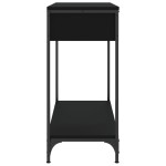 vidaXL Masă consolă, negru, 75x34,5x75 cm, lemn prelucrat