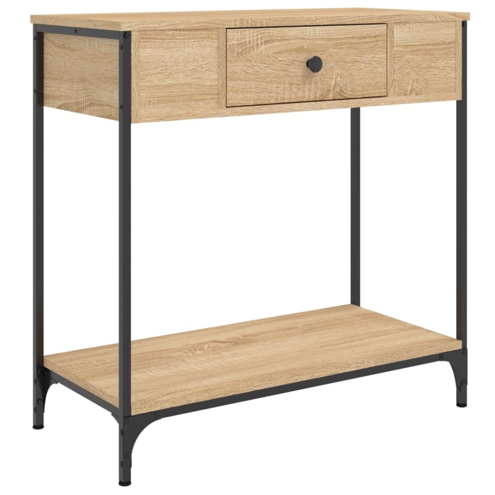 vidaXL Masă consolă, stejar sonoma, 75x34,5x75 cm, lemn prelucrat