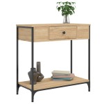 vidaXL Masă consolă, stejar sonoma, 75x34,5x75 cm, lemn prelucrat vidaXL Masă consolă, stejar sonoma, 75x34,5x75 cm, lemn prelucrat