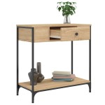 vidaXL Masă consolă, stejar sonoma, 75x34,5x75 cm, lemn prelucrat vidaXL Masă consolă, stejar sonoma, 75x34,5x75 cm, lemn prelucrat