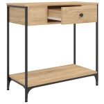 vidaXL Masă consolă, stejar sonoma, 75x34,5x75 cm, lemn prelucrat vidaXL Masă consolă, stejar sonoma, 75x34,5x75 cm, lemn prelucrat