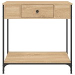 vidaXL Masă consolă, stejar sonoma, 75x34,5x75 cm, lemn prelucrat vidaXL Masă consolă, stejar sonoma, 75x34,5x75 cm, lemn prelucrat