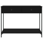 vidaXL Măsuță consolă, negru, 100x34,5x75 cm, lemn compozit vidaXL Măsuță consolă, negru, 100x34,5x75 cm, lemn compozit
