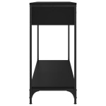 vidaXL Măsuță consolă, negru, 100x34,5x75 cm, lemn compozit vidaXL Măsuță consolă, negru, 100x34,5x75 cm, lemn compozit