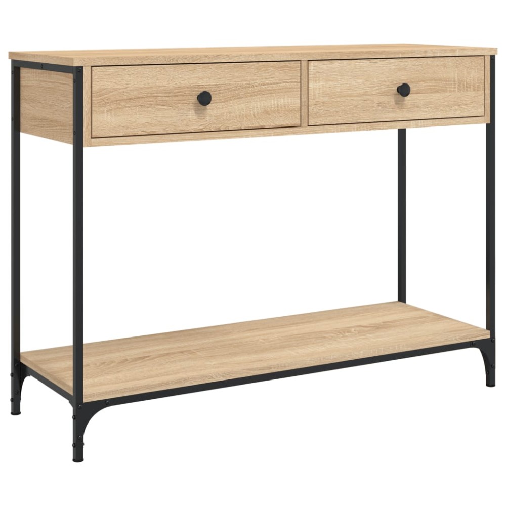 vidaXL Măsuță consolă, stejar sonoma, 100x34,5x75 cm, lemn prelucrat
