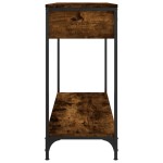vidaXL Măsuță consolă, stejar fumuriu, 100x34,5x75 cm, lemn prelucrat vidaXL Măsuță consolă, stejar fumuriu, 100x34,5x75 cm, lemn prelucrat