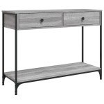 vidaXL Măsuță consolă, gri sonoma, 100x34,5x75 cm, lemn prelucrat vidaXL Măsuță consolă, gri sonoma, 100x34,5x75 cm, lemn prelucrat