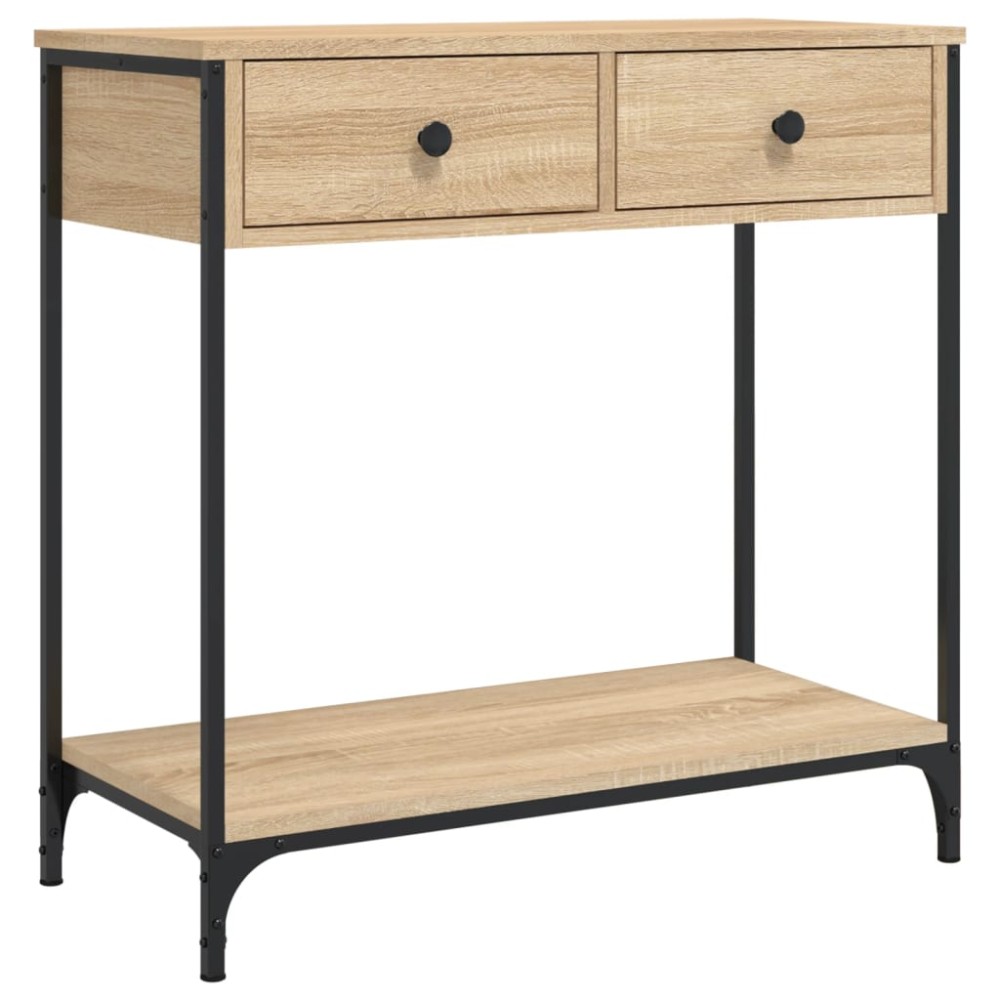 vidaXL Masă consolă, stejar sonoma, 75x34,5x75 cm, lemn prelucrat