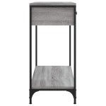 vidaXL Masă consolă, gri sonoma, 75x34,5x75 cm, lemn prelucrat