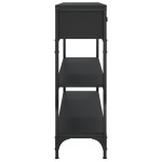 vidaXL Măsuță consolă, negru, 100x25x75 cm, lemn compozit vidaXL Măsuță consolă, negru, 100x25x75 cm, lemn compozit