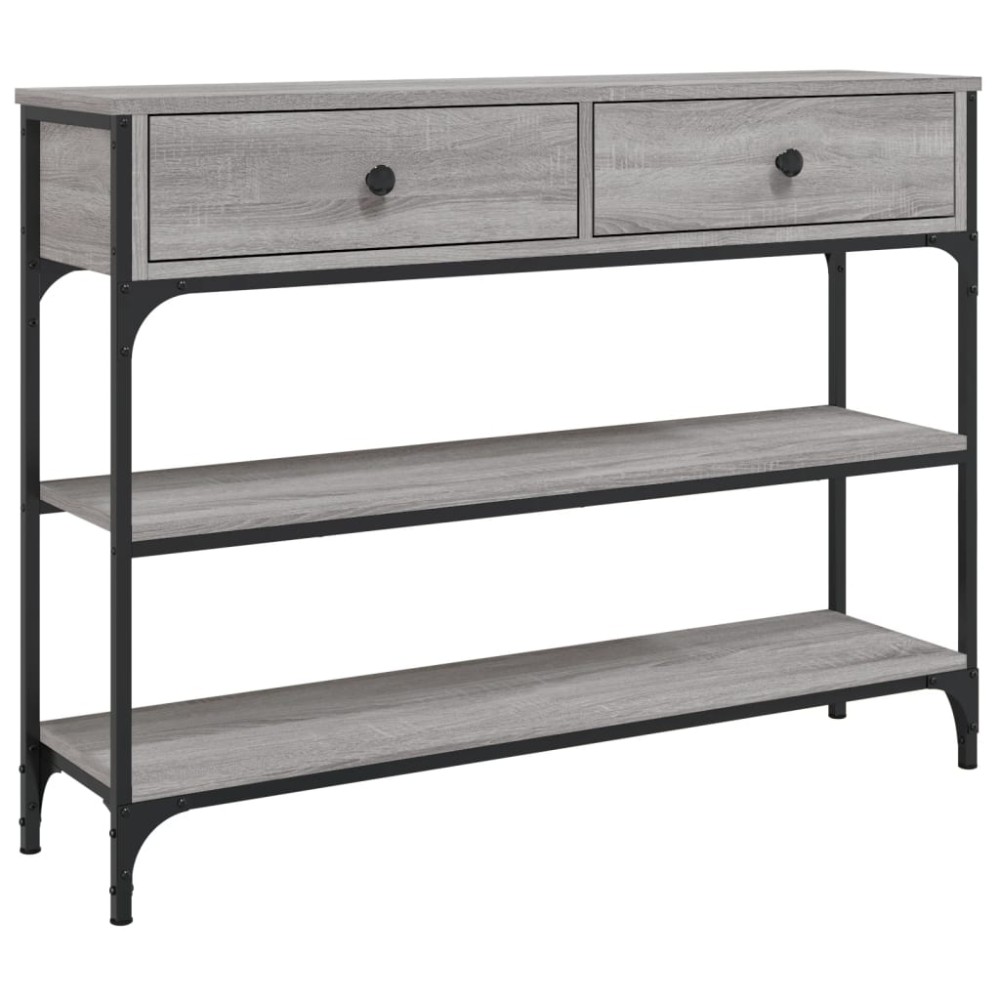 vidaXL Măsuță consolă, gri sonoma, 100x25x75 cm, lemn prelucrat