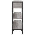 vidaXL Măsuță consolă, gri sonoma, 100x25x75 cm, lemn prelucrat vidaXL Măsuță consolă, gri sonoma, 100x25x75 cm, lemn prelucrat