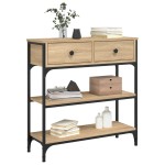 vidaXL Măsuță consolă, stejar sonoma, 72,5x25x75 cm, lemn prelucrat