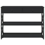 vidaXL Măsuță consolă, negru, 100x28x75 cm, lemn compozit vidaXL Măsuță consolă, negru, 100x28x75 cm, lemn compozit