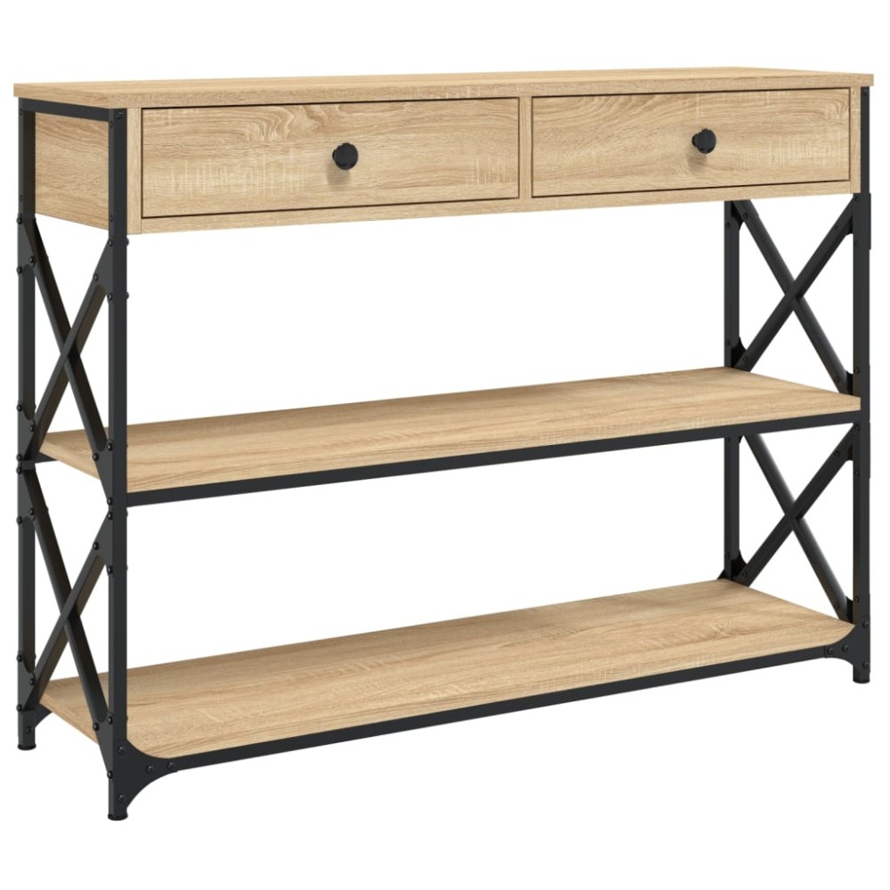 vidaXL Măsuță consolă, stejar sonoma, 100x28x75 cm, lemn prelucrat