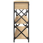 vidaXL Măsuță consolă, stejar sonoma, 100x28x75 cm, lemn prelucrat vidaXL Măsuță consolă, stejar sonoma, 100x28x75 cm, lemn prelucrat
