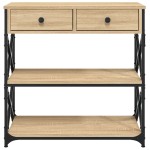 vidaXL Masă consolă, stejar sonoma, 75x28x75 cm, lemn prelucrat vidaXL Masă consolă, stejar sonoma, 75x28x75 cm, lemn prelucrat
