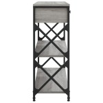 vidaXL Măsuță consolă, gri sonoma, 75x28x75 cm, lemn prelucrat vidaXL Măsuță consolă, gri sonoma, 75x28x75 cm, lemn prelucrat
