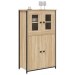 vidaXL Dulap înalt, stejar sonoma, 62x32x106,5 cm, lemn prelucrat