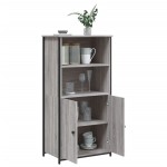 vidaXL Dulap înalt, gri sonoma, 62x36x121,5 cm, lemn compozit