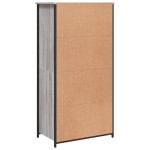vidaXL Dulap înalt, gri sonoma, 62x36x121,5 cm, lemn compozit