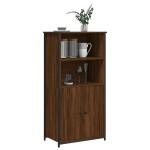 vidaXL Dulap înalt, stejar maro, 62x36x121,5 cm, lemn compozit