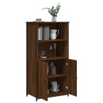 vidaXL Dulap înalt, stejar maro, 62x36x121,5 cm, lemn compozit
