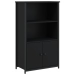 vidaXL Dulap înalt, negru, 62x32x103,5 cm, lemn compozit