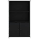 vidaXL Dulap înalt, negru, 62x32x103,5 cm, lemn compozit