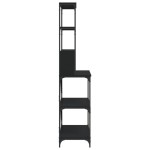 vidaXL Raft brutărie cu 6 niveluri, negru, 90x40x180 cm lemn prelucrat vidaXL Raft brutărie cu 6 niveluri, negru, 90x40x180 cm lemn prelucrat