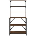vidaXL Raft brutărie cu 6 niveluri, stejar maro, 90x40x180 cm, lemn vidaXL Raft brutărie cu 6 niveluri, stejar maro, 90x40x180 cm, lemn