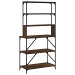 vidaXL Raft brutărie cu 6 niveluri, stejar maro, 90x40x180 cm, lemn vidaXL Raft brutărie cu 6 niveluri, stejar maro, 90x40x180 cm, lemn