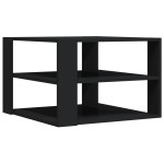 vidaXL Măsuță de cafea, negru, 59,5x59,5x40 cm, lemn compozit vidaXL Măsuță de cafea, negru, 59,5x59,5x40 cm, lemn compozit